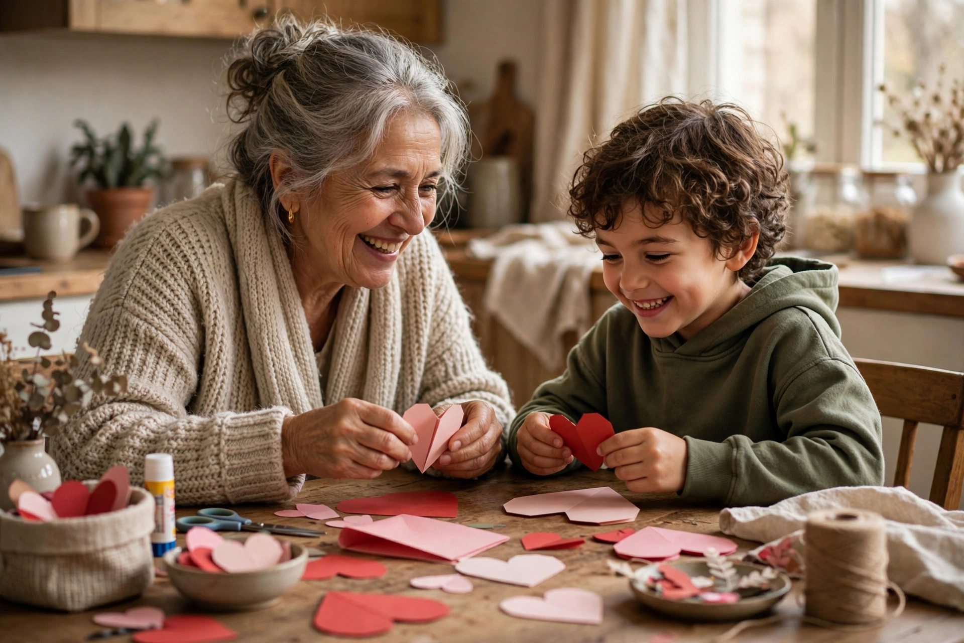 Gemeinsam basteln: Für Oma und Enkel das schönste Geschenk überhaupt.