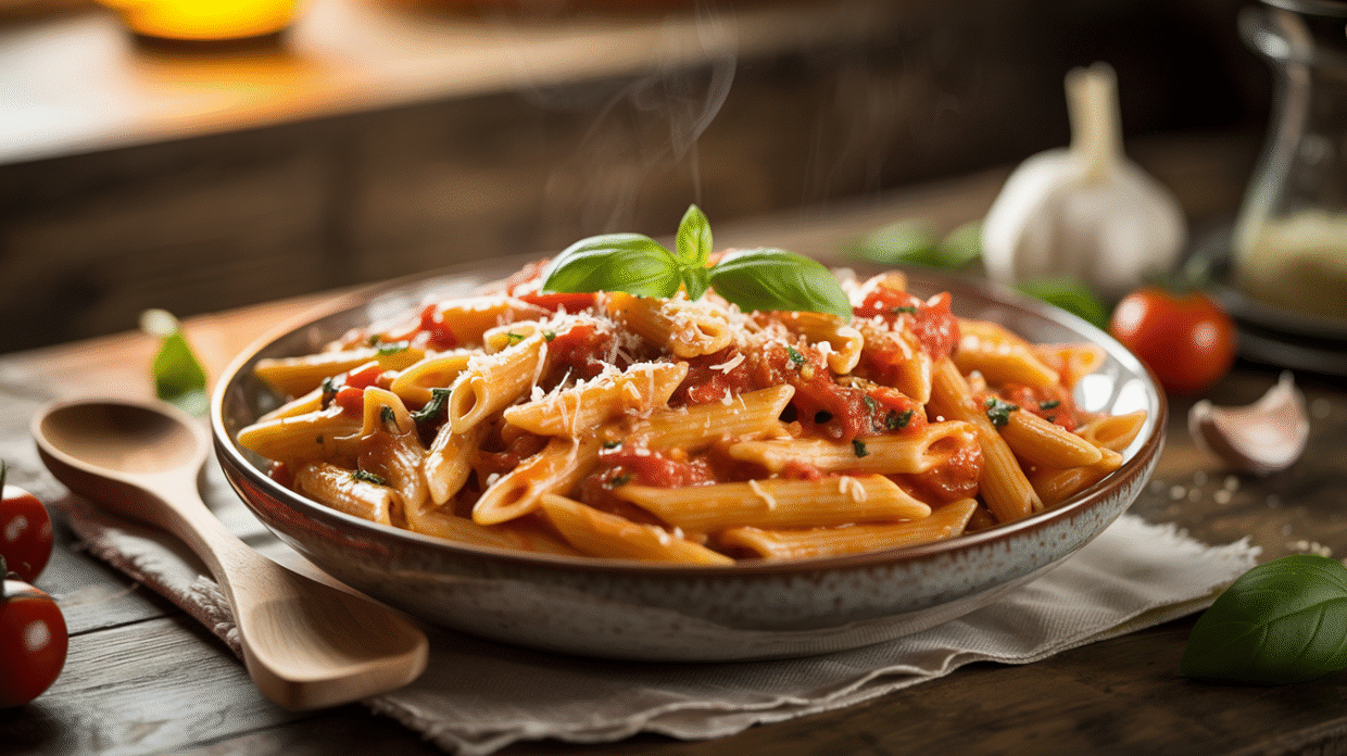 Creamy Tomato Garlic Pasta – The Ultimate Rich & Flavorful Recipe (Step-by-Step Guide)